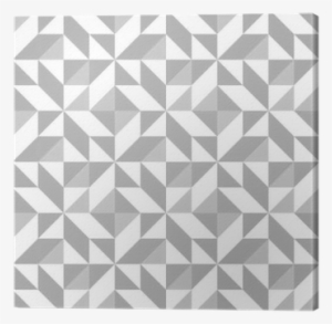 Abstract Seamless Pattern With Grey Triangle Canvas - Vector Graphics