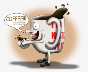 Crazy Coffee Cartoon Clipart Coffee Cup Cafe - Crazy Coffee
