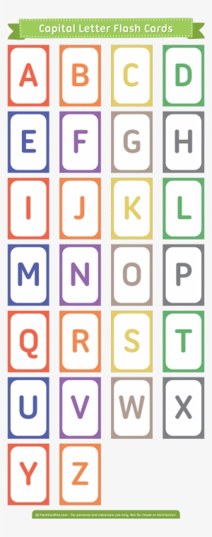 Colorful Flash Cards Featuring Uppercase Letters - Vegetables Flashcards Printable Pdf