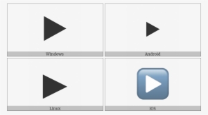 Black Right-pointing Triangle On Various Operating - Operating System