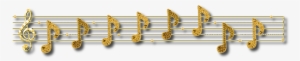 Musical Note Gold Transparent
