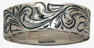 Vogt Silversmiths Collections Engraved Sterling Silver - Ring