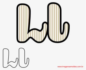 Molde De Letras Cursivas L