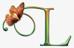 Icones Decorative Images Alphabet - Monogram Butterfly Fantasy L Large Tote Bag