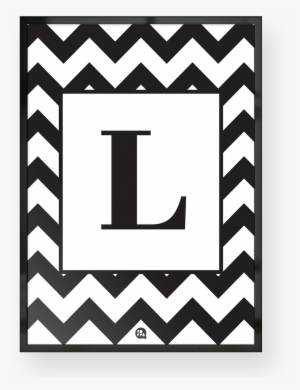 Quadro Alfabeto Zigzag Letra L - Auburn A Sticker