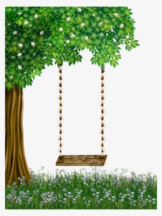 Tree With Swing Clipart
