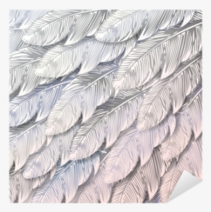 Vinilo Pixerstick Sin Problemas De Fondo De Plumas - Parrot Feathers Shower Curtain