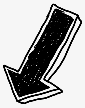 Download Png - Down Arrow Doodle Png