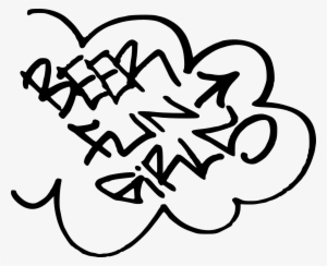 Arrow - Graffiti Cloud Png
