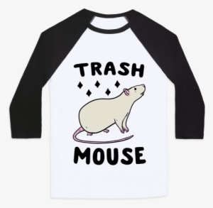 Trash Mouse Baseball Tee - Mess With Crabo You Get A Stabo Shirt