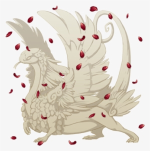 Red Rose Flowerfall Coatl F - Luminous Halo Flight Rising