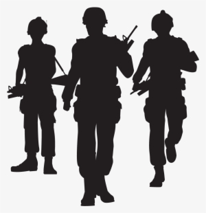 Official Clan - Group Running Front Silhouette