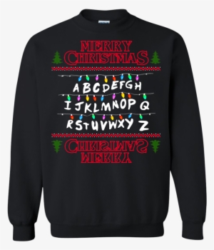 Stranger Things Merry Christmas Alphabet Light Ugly - Handmade Stranger Things Christmas Jumper Unisex The