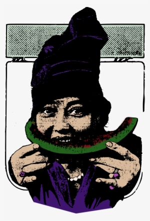 This Free Icons Png Design Of Happy Lady With A Watermelon