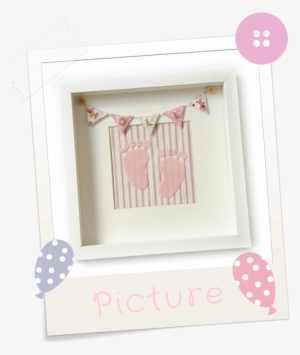 Image Of Personalised Baby Bunting Frame - Polka Dot