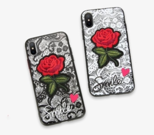 673-rose Flower Lace Case For Iphone - Iphone