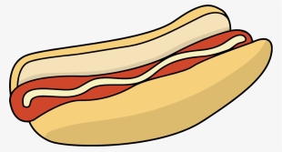 Hot Dog Bun Drawing Bread Sandwich - Hot Dogs Drawing No Background