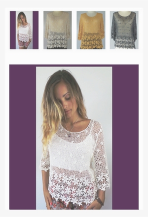 Dress Clothing Online Drop Back Lace Tops - Crochet