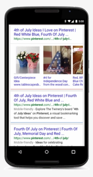 Search And Swipe To Browse Pins, Vines, Recipes And - Mobile Search