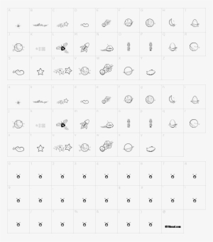 Galaxia Font - Number