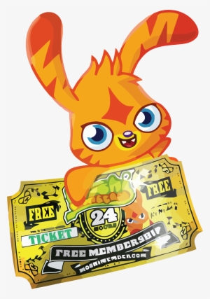 Katsuma Gold Ticket Clipart Png - Moshi Membership Codes 2017
