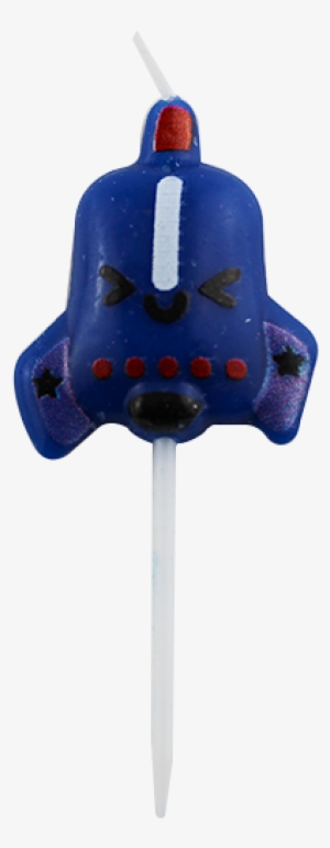 Spaceship, Rocket And Plane Cartoon Birthday Candles - Helicopter