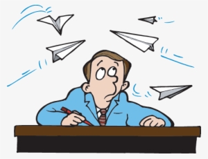 Paper Plane - Cartoon Throwing Paper Plane