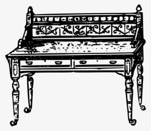 Table Chair Antique Furniture Garden Furniture - Furniture Clip Art