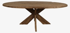 Oval Table - Cm - Natural Erosion - Old Teak