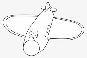Black And White Cartoon Airplane Clip Art - Black And White Planes Cartoon