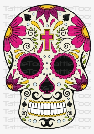 Sugskull Sugar Skulls Day Of The Dead Pinterest Skull - Colorida Caveira Mexicana Png