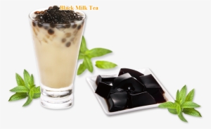 Milk Tea Grass Jelly Transparency