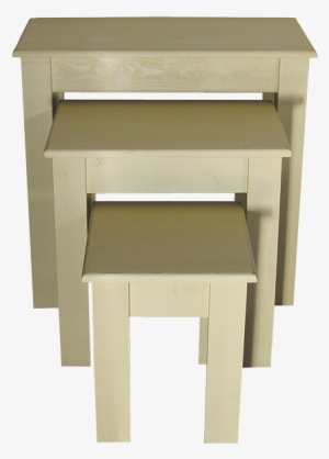 All Three Tables Shown In Old Cream - Sawdust Small Set Nesting Tables Sm30set