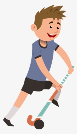 Sports-hockey Player Character - Cartoon Field Hockey Player