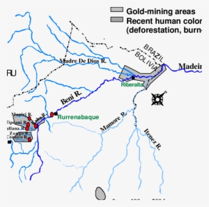 Hydrological Map Of The Madeira Tributaries, Location