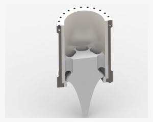 Cross Section Of The Pyralis Engine, Showing The Revised - Aerospike Nozzle Cross Section