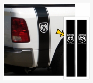 *dodge Dakota Truck Vertical Bed Stripes - Dodge Dakota