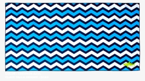 Toallas De Microfibras Sharx Chevron Azul - Fondo Chevron Azul Rey