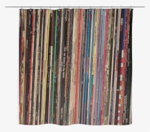 Retro Shower Curtain, Vinyl Record Albums, Punk Rock