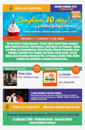 Agenda Especial Aniversario Te Esperamos Para Compartir - Anniversary