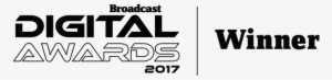 Broadcast Digital Awards 2017 Logo Winner - Broadcast Digital Awards 2017