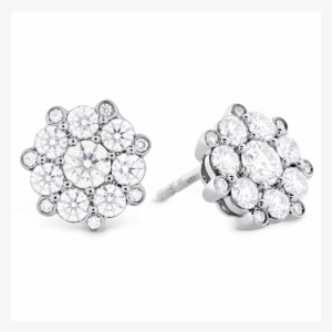 Beloved Cluster Diamond Stud Earrings - Hearts On Fire Beloved Cluster Diamond Earrings