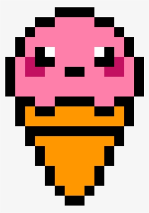 Sorvete Fofo - Pixel Art A Imprimer