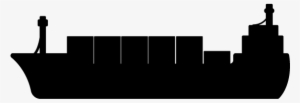 Cargo Ship Silhouette Png - Cargo Ship Silhouette