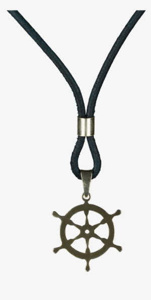 Colgante Timon Plata Cuero Azul - Collar Timon Png