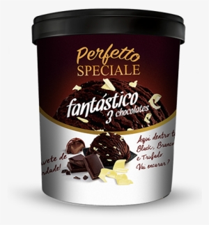 Sorvete Speciale Fantástico 3 Chocolates - Sorvete Perfetto É Bom