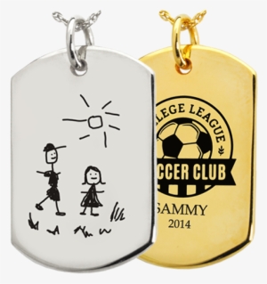 Wholesale Personalized Dog Tag Jewelry Front Drawing, - Baby Handprint On Dog Tag Keepsake