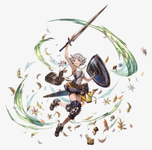 Belt Dress Farrah Full Body Granblue Fantasy Grey Eyes - 法拉 Gbf