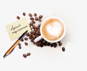 Mobile View Coffee With Beans - Cappuccino