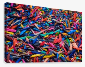 Colorful Wood Shavings Canvas Print - Printing